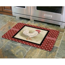 August Grove Twila Polka Dot Rooster Kitchen Mat AGGR2047